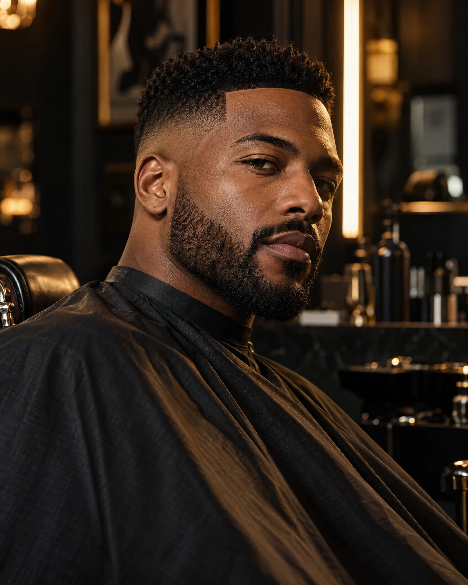 Modern high fade haircut