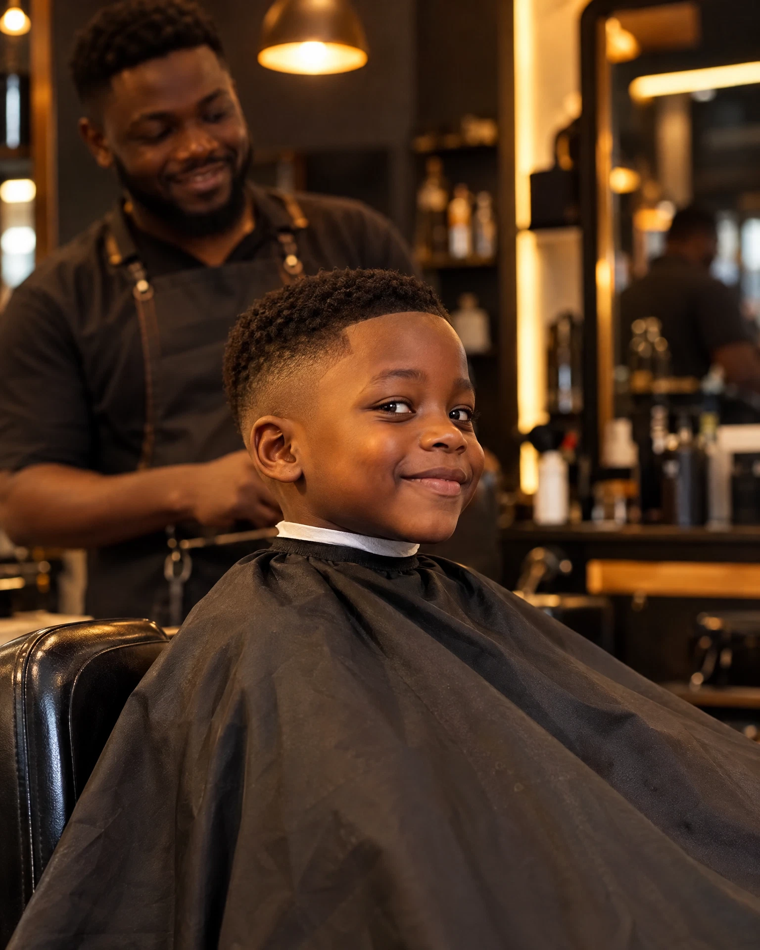 Child with a neat and comfortable haircut